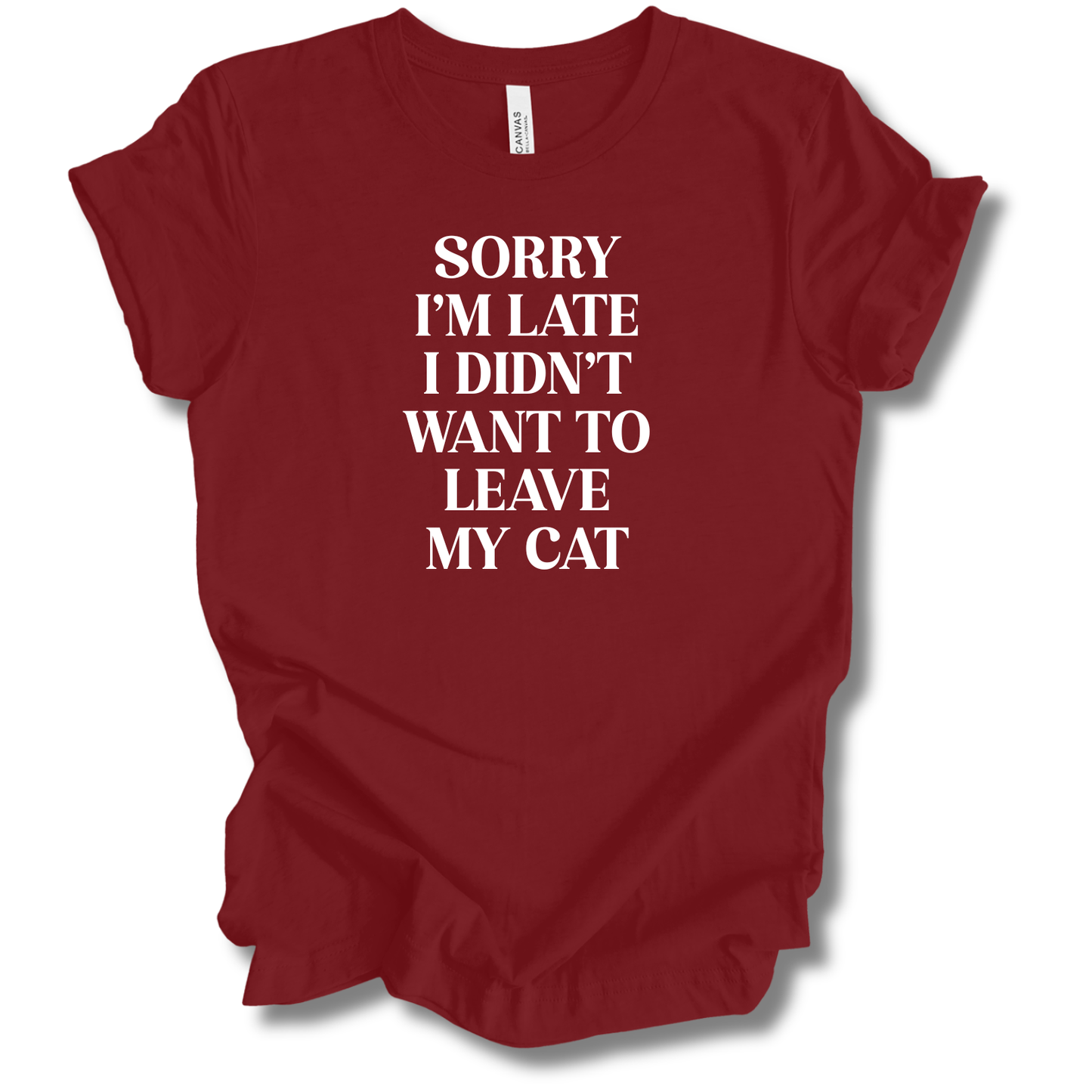 Sorry I'm Late Tee (Cat Version)