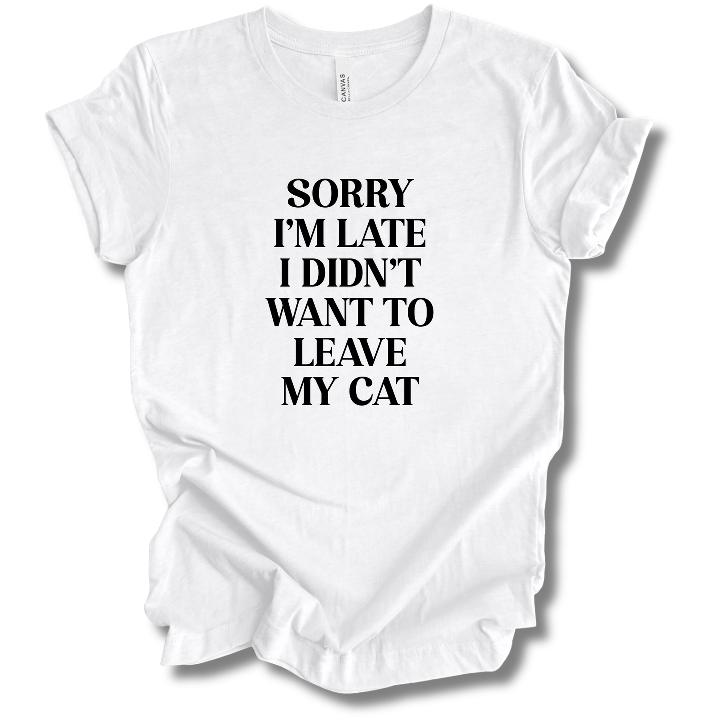 Sorry I'm Late Tee (Cat Version)