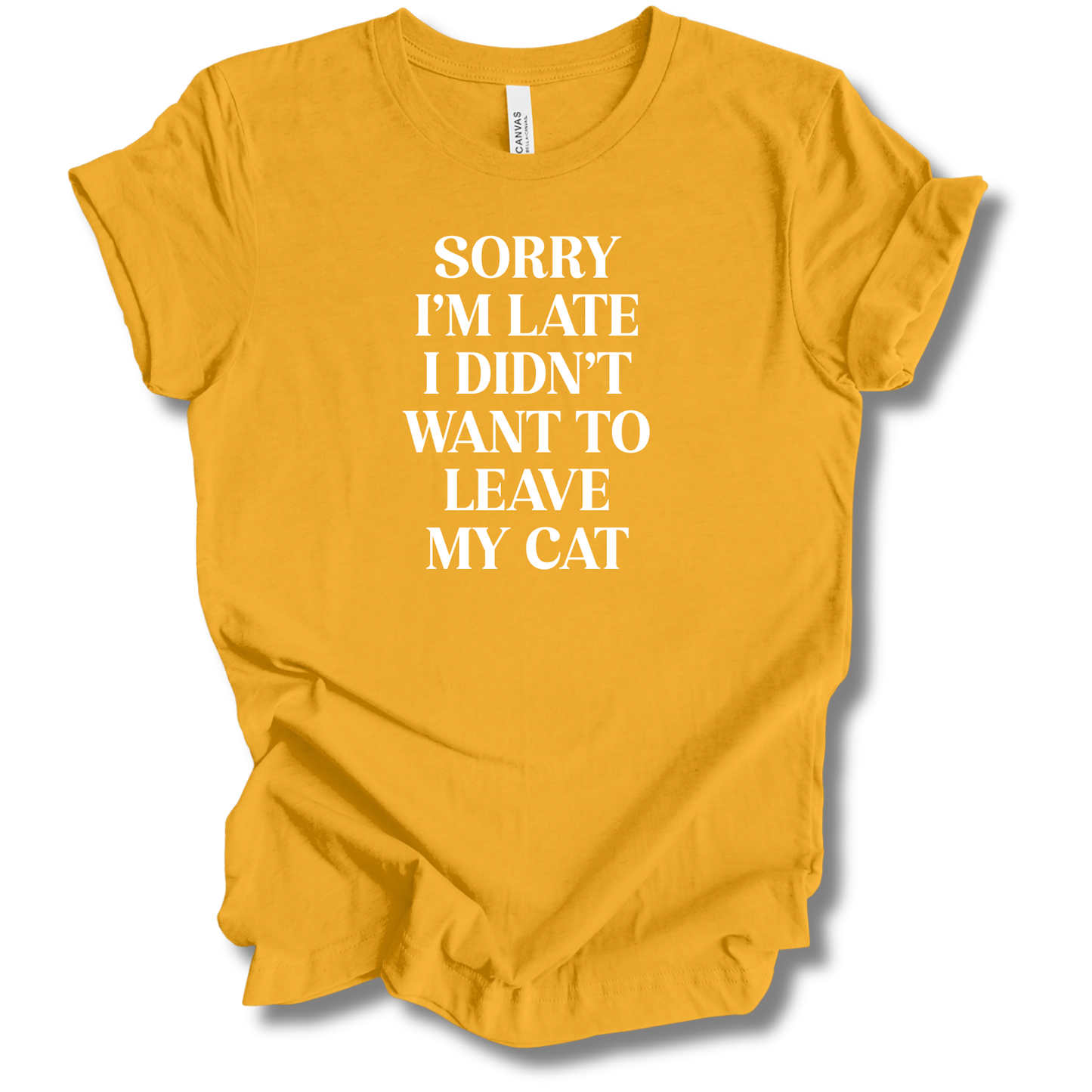 Sorry I'm Late Tee (Cat Version)