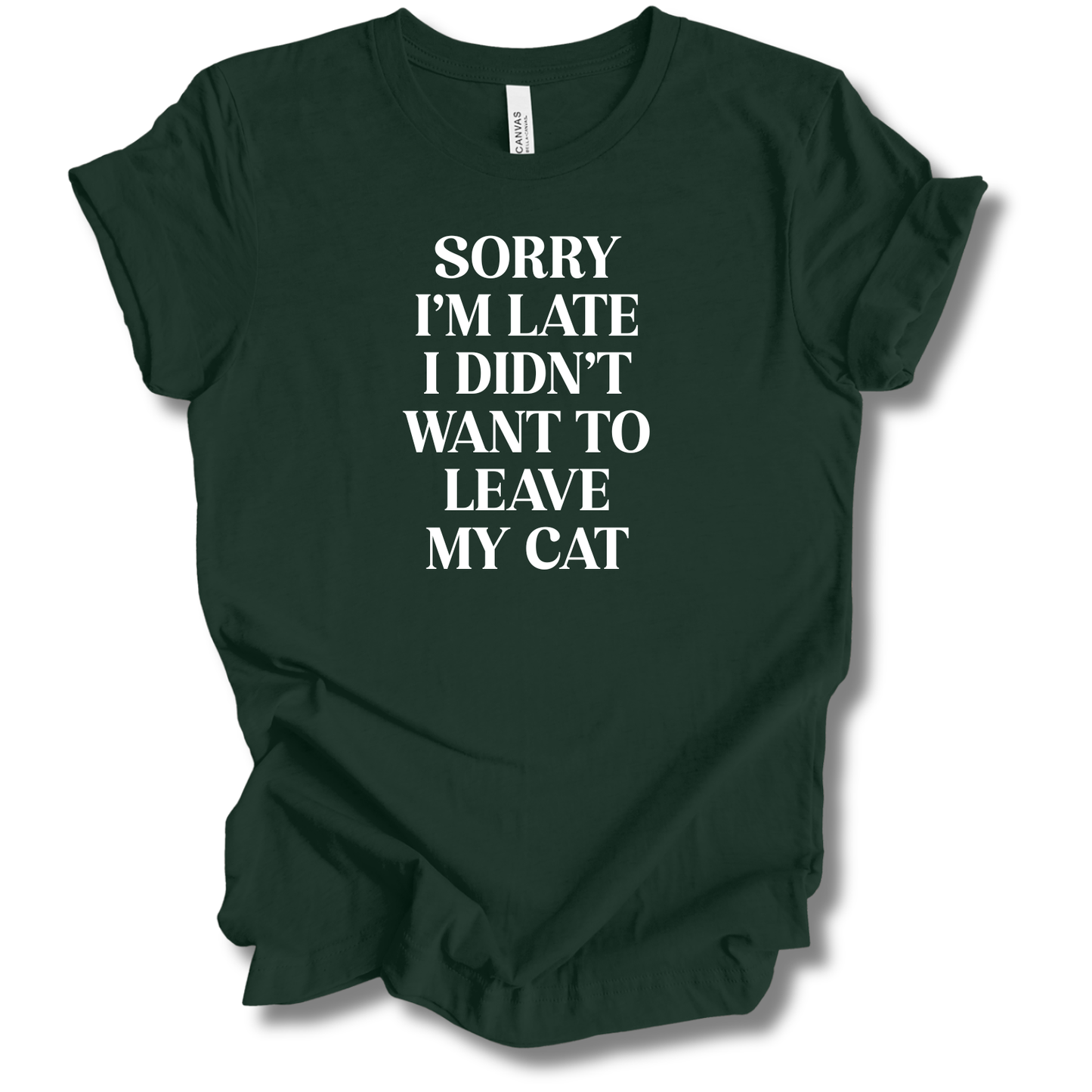Sorry I'm Late Tee (Cat Version)